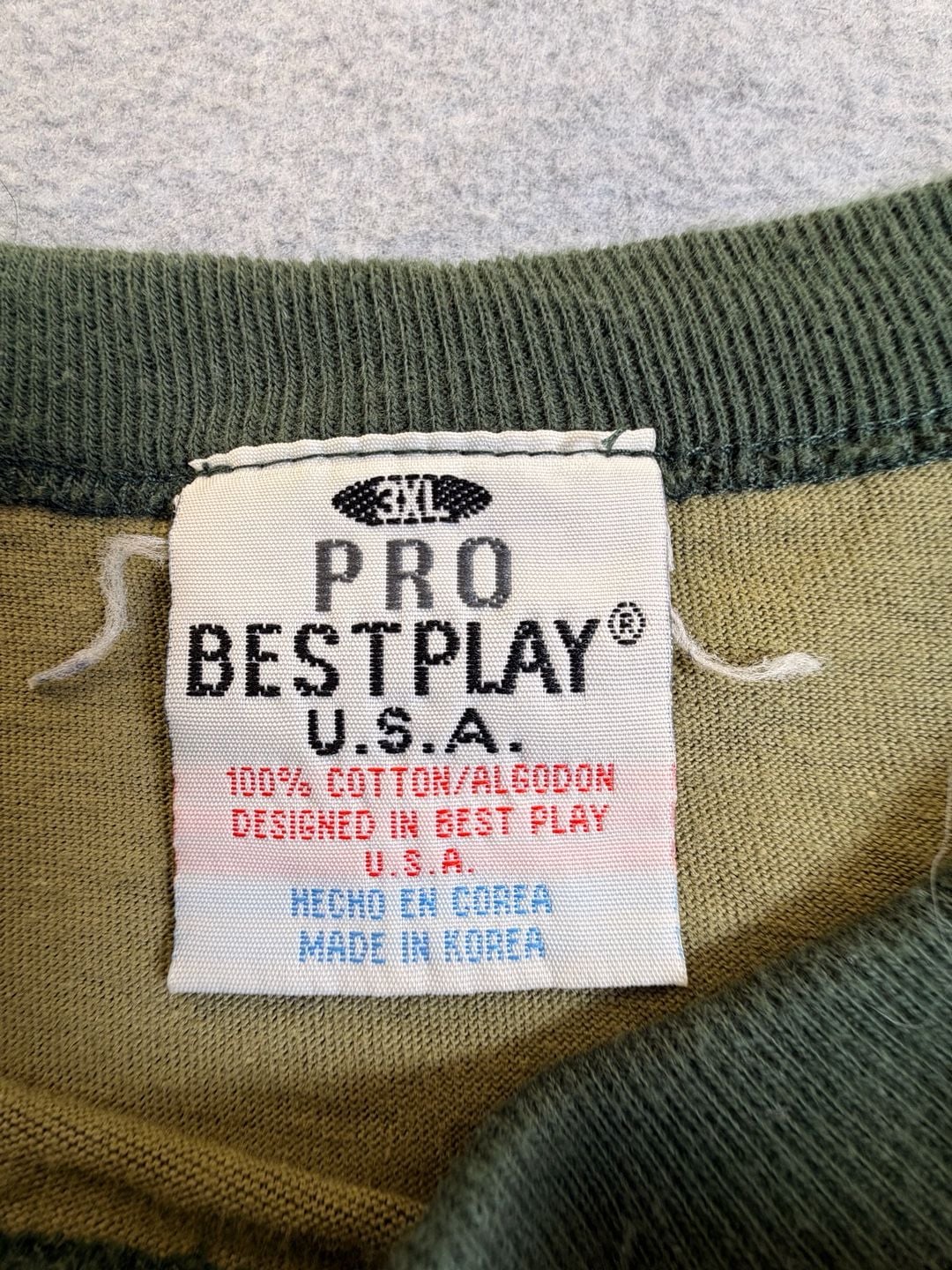 Pro Bestplay Camouflage T-Shirt Size 3XL Green Brown Cotton USA 3