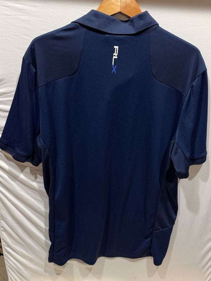 RLX Ralph Lauren Polo Shirt Size XL Blue Golf Performance 5