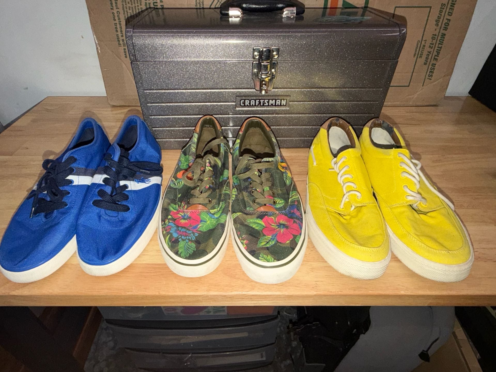 Polo Ralph Lauren Sneaker Lot Of 3 Pairs size 11D 2