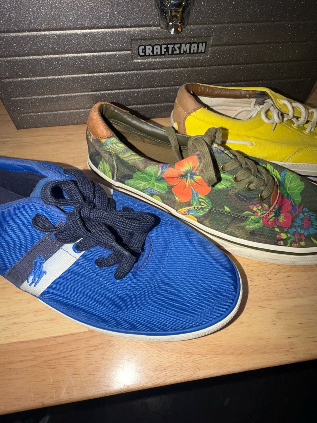 Polo Ralph Lauren Sneaker Lot Of 3 Pairs size 11D 3
