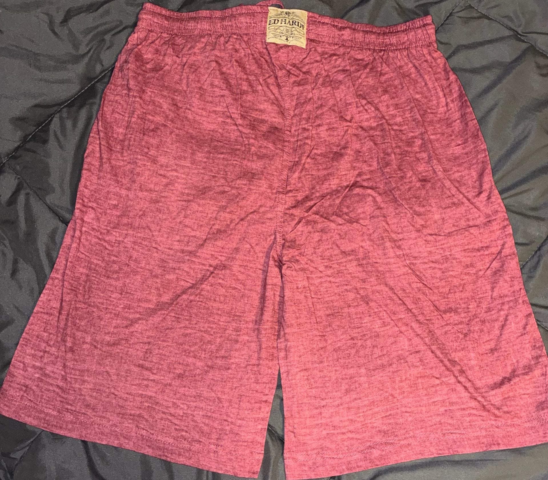 Ed Hardy Graphic Lounge Shorts Red 4