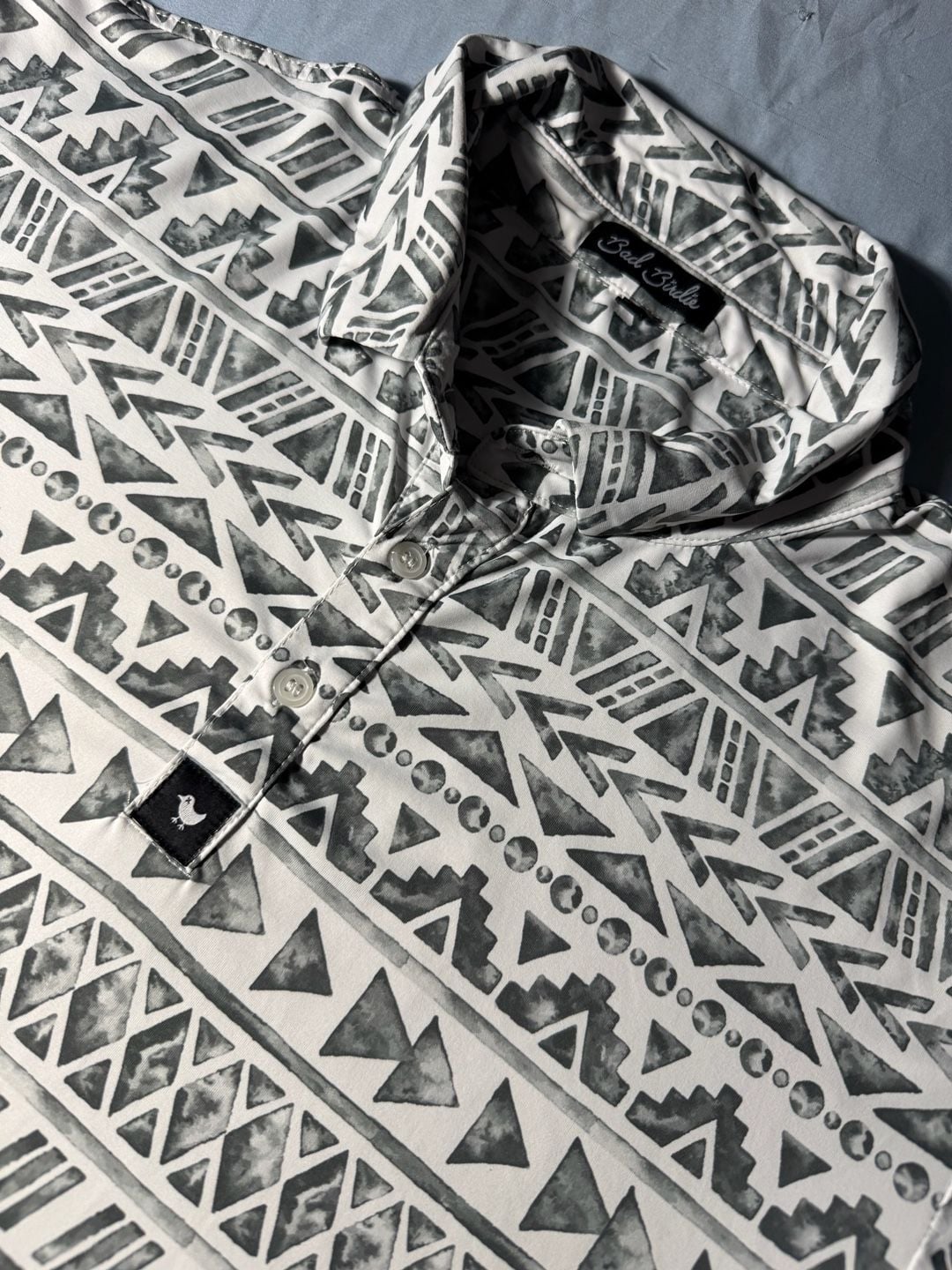 Bad Birdie Aztec Geometric Golf Polo Size XXL 2