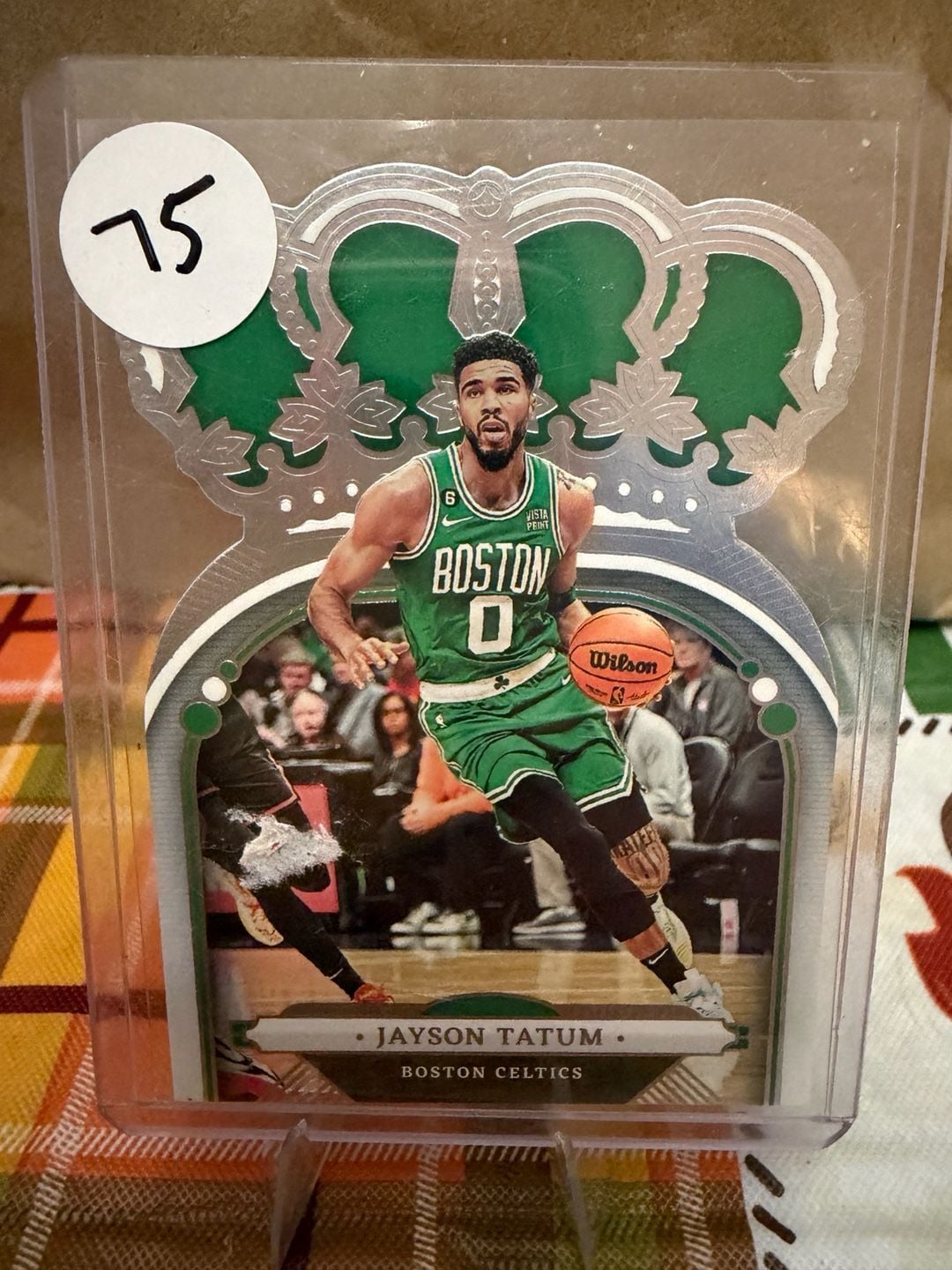 2022-23 Panini Crown Royale Jayson Tatum No. 87 Boston Celtics 1