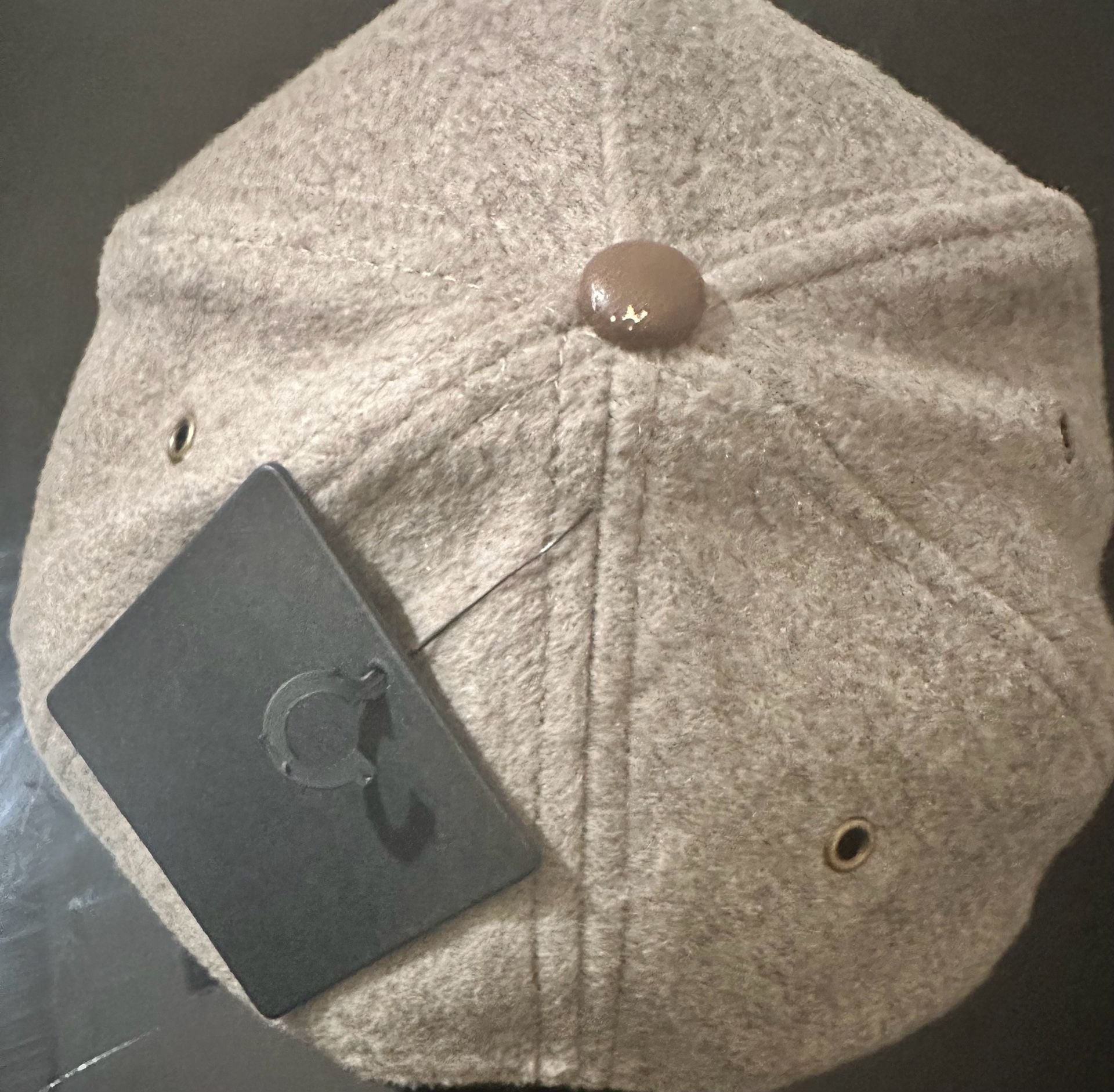 Stetson Felt Ball Cap Brown Leather Strapback Hat 3