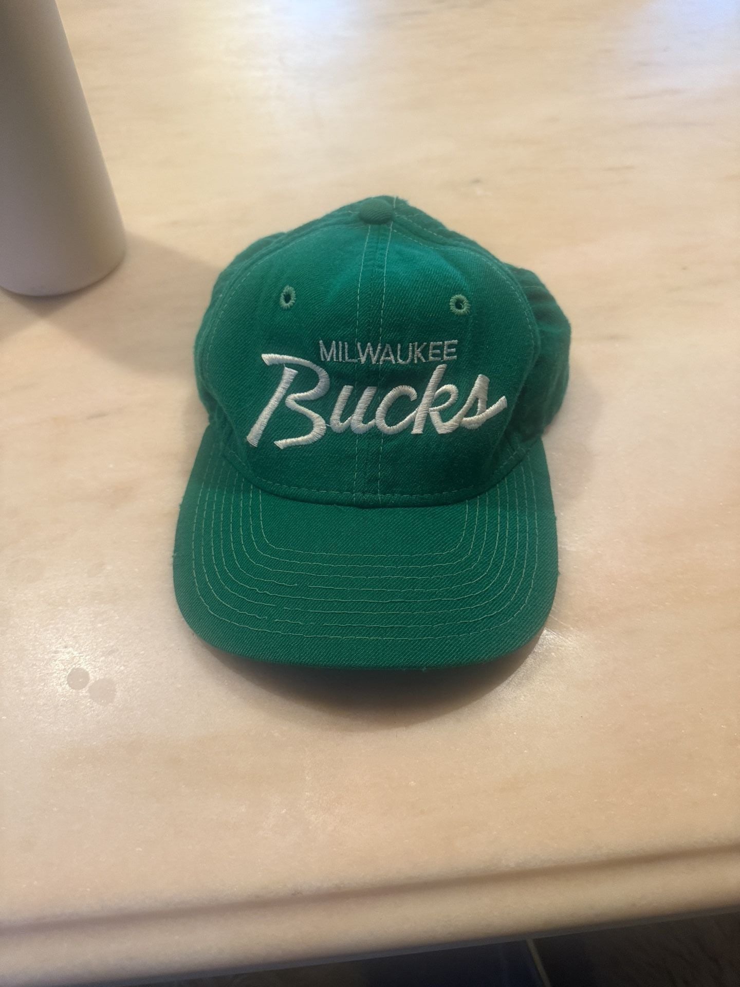 Vintage Milwaukee Bucks Sports Specialties Script Snapback ... 2