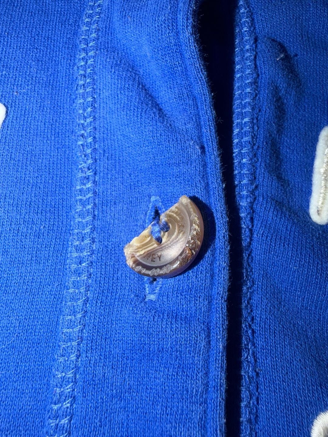 Y2K style Gilly Hicks 1932 Sherpa Lined Button Hoodie Blue 4