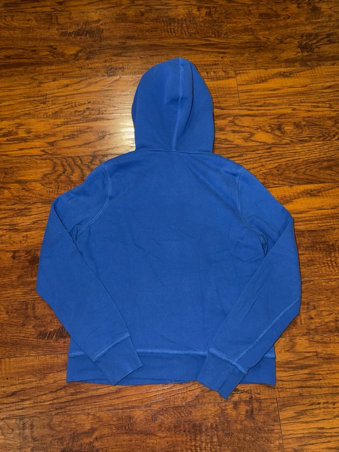 Y2K style Gilly Hicks 1932 Sherpa Lined Button Hoodie Blue 8
