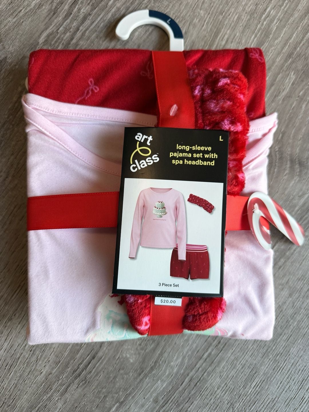 Art Class Long-Sleeve Pajama Set With Spa Headband Size L 1