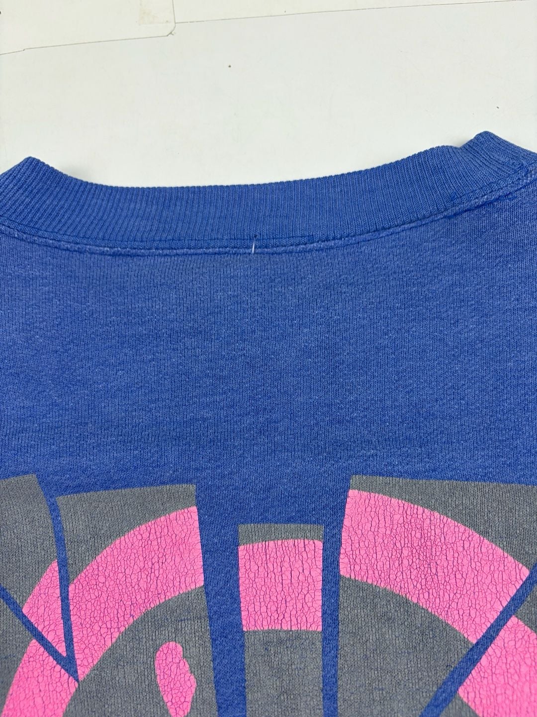 Instinct Vintage Graphic Sweatshirt Blue Size M (OF) *holes 13