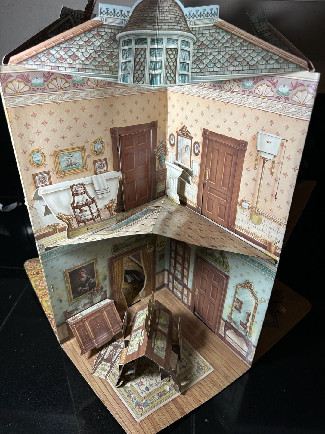 A Three-Dimensional Victorian Doll House 1998 Pop-Up Book 6
