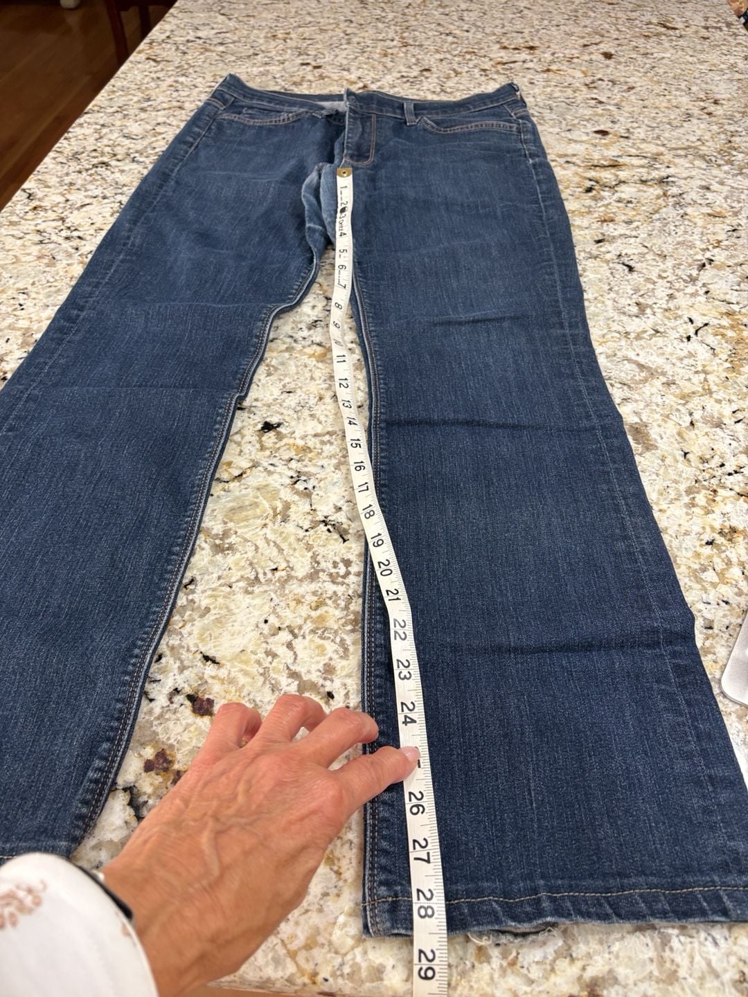7 For All Mankind High Waist Bootcut Jeans Size 32 Blue Denim 3