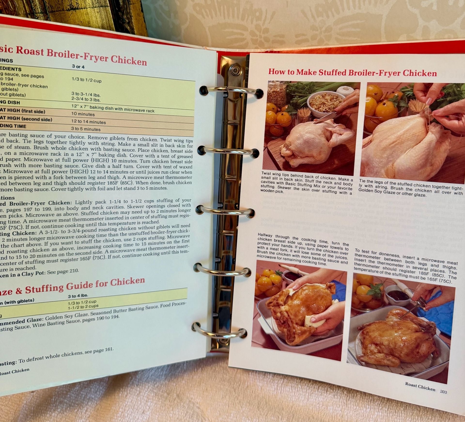 Vintage 1982 HPBooks Microwave Cookbook Complete Guide Pat Jester Ring Binder 8
