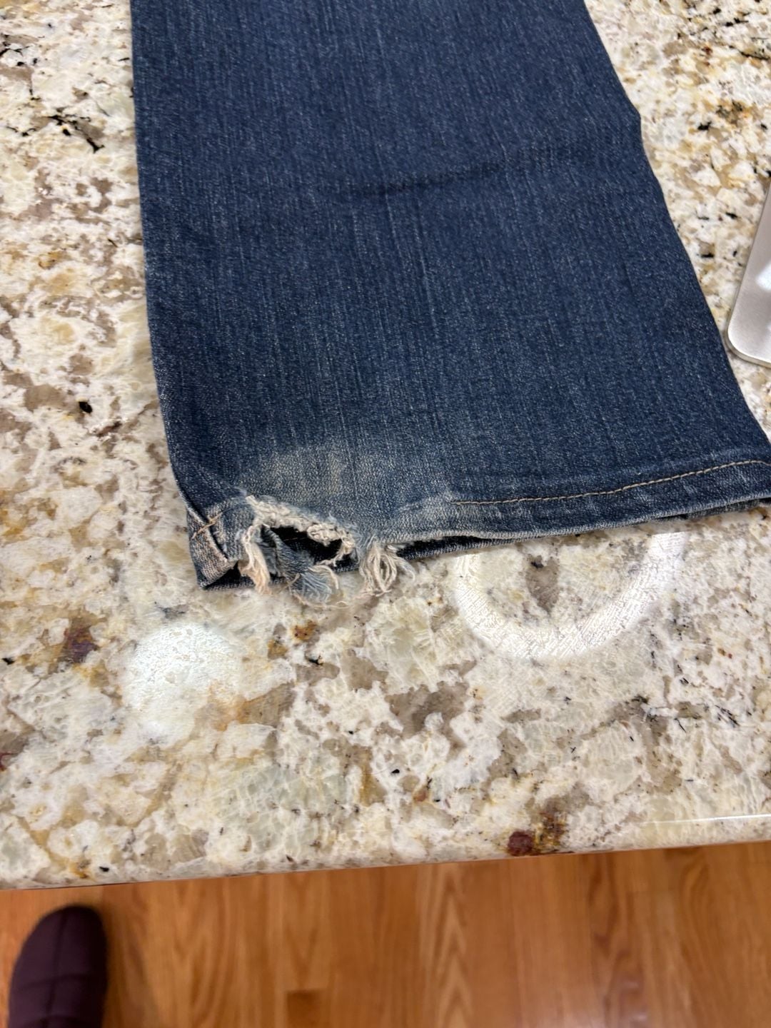 7 For All Mankind High Waist Bootcut Jeans Size 32 Blue Denim 11