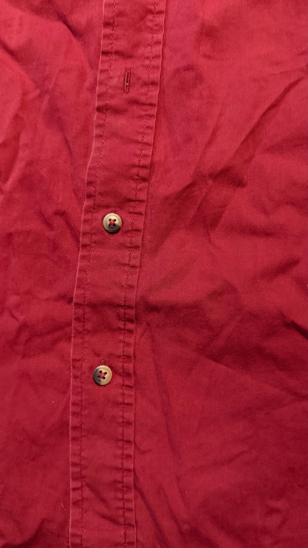 Wrangler Short Sleeve Button Down Shirt Size XL Red Cotton 3