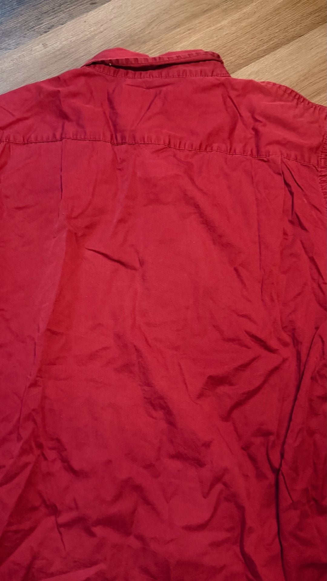 Wrangler Short Sleeve Button Down Shirt Size XL Red Cotton 4