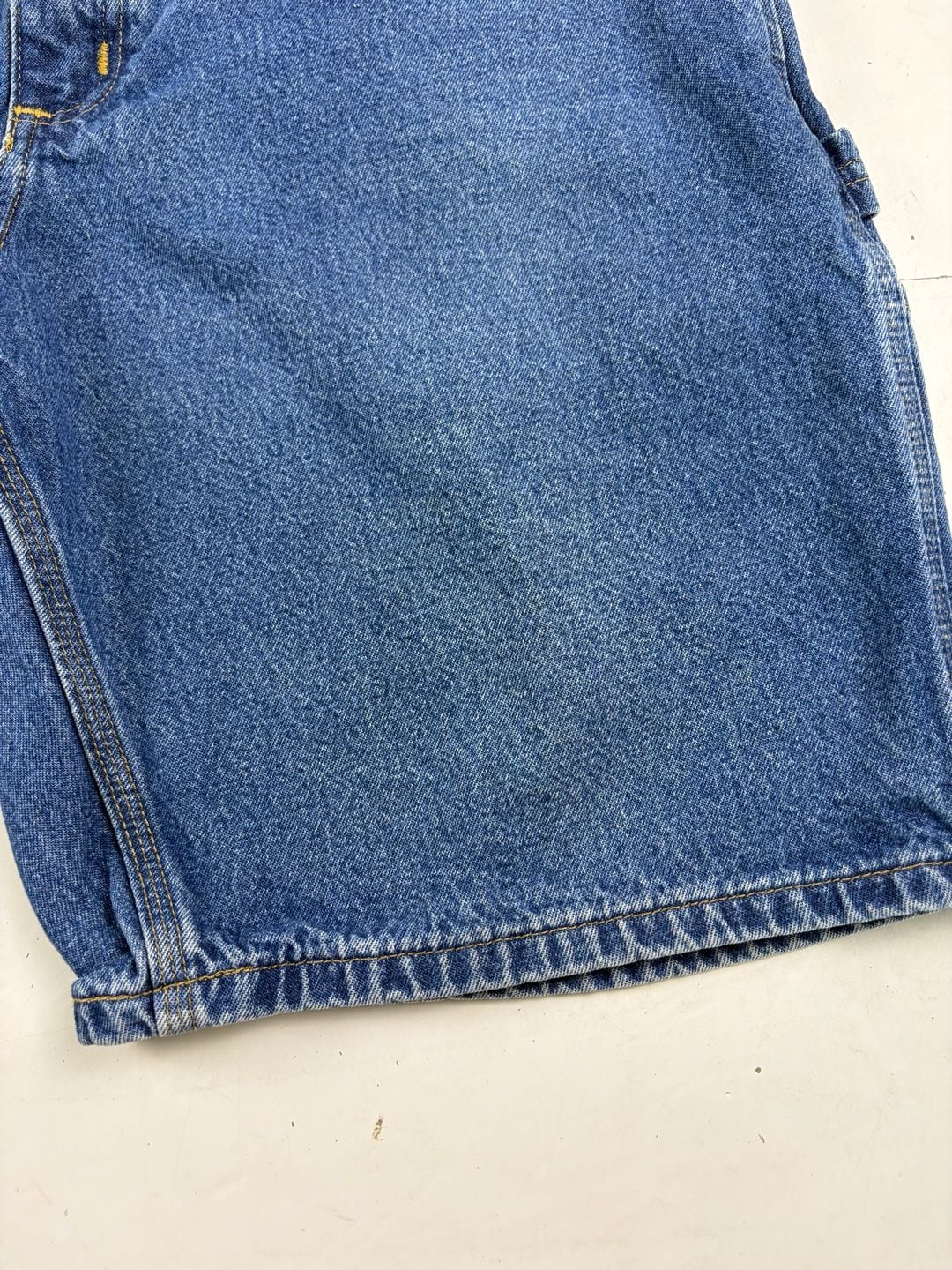 Carhartt Denim Utility Shorts Blue Cotton Workwear Size 32” waist (OF) *light stain 8