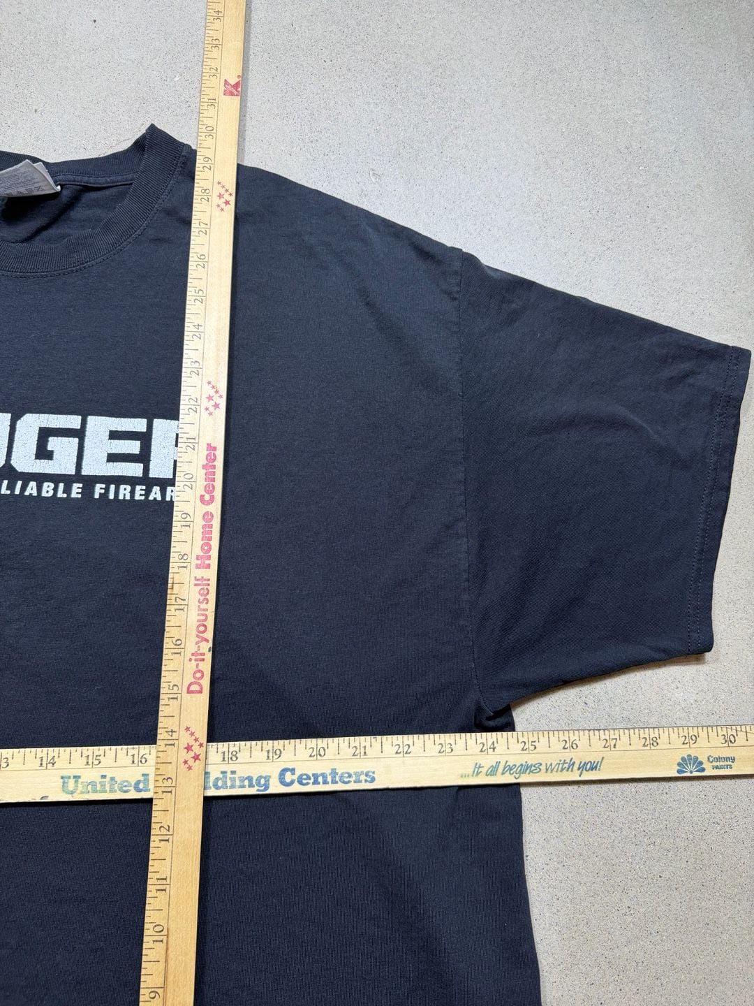 Ruger firearms Logo Graphic T-Shirt Black Size 2XL 6