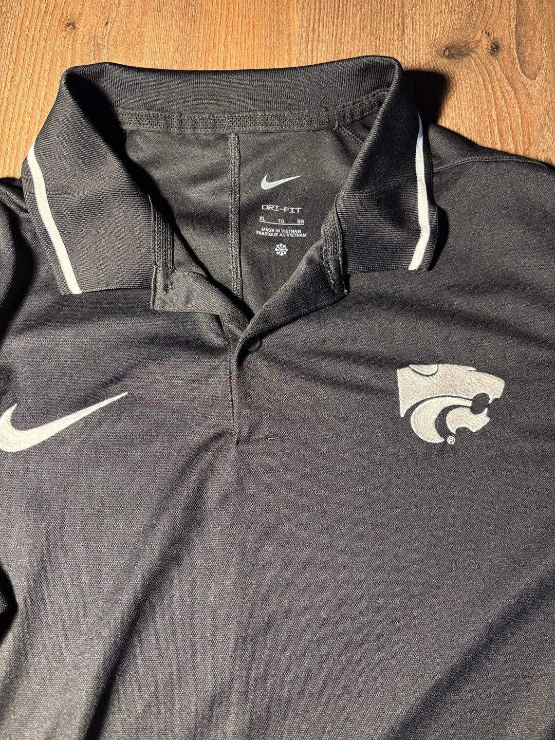Nike Kansas State Wildcats Polo Shirt Black 2