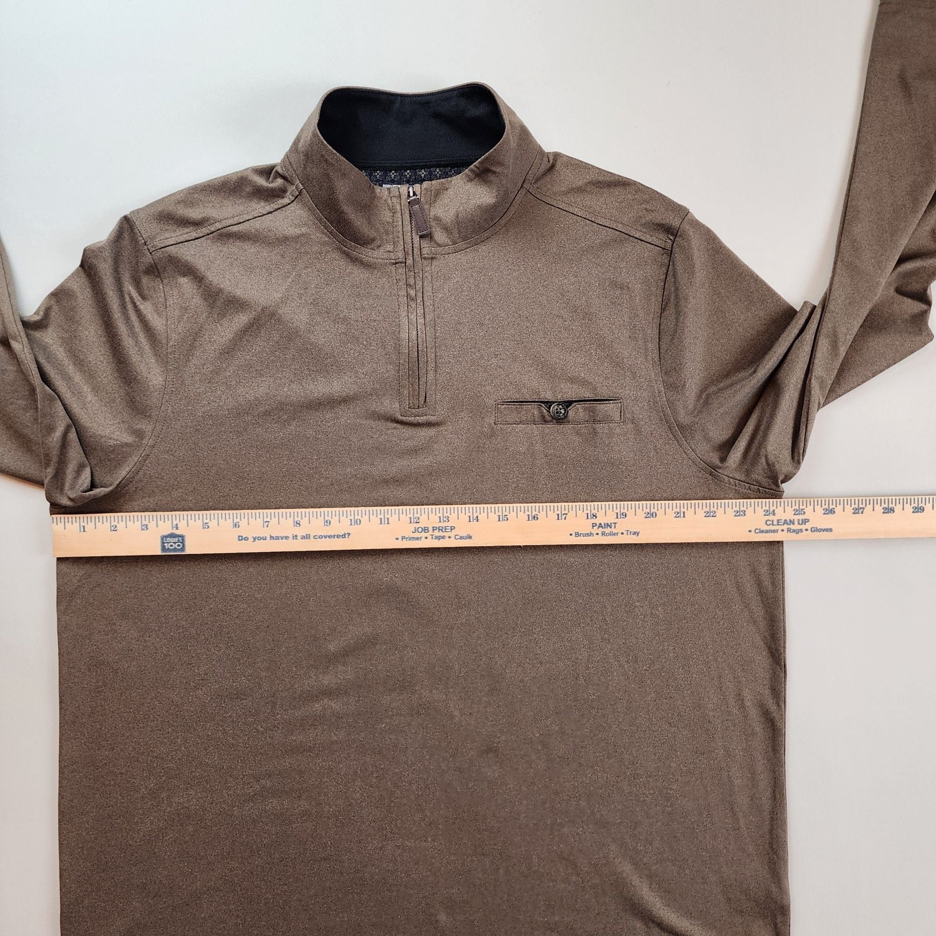 ​Age of Wisdom Qtr Zip Pullover XL Brown Golf Quiet Luxury Preppy Gorpcore 8