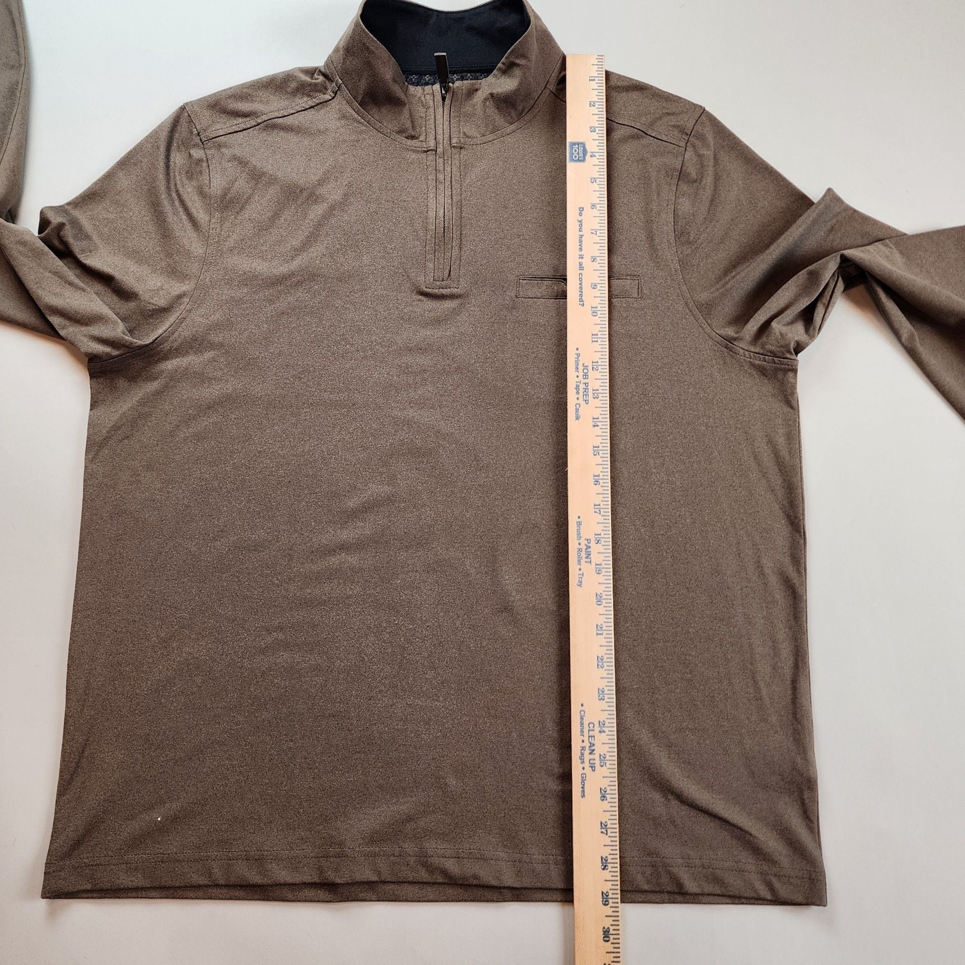 ​Age of Wisdom Qtr Zip Pullover XL Brown Golf Quiet Luxury Preppy Gorpcore 9