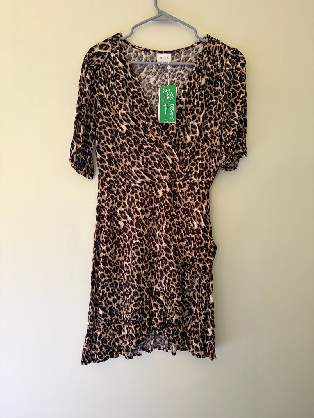 Vila Leopard Wrap Dress 2