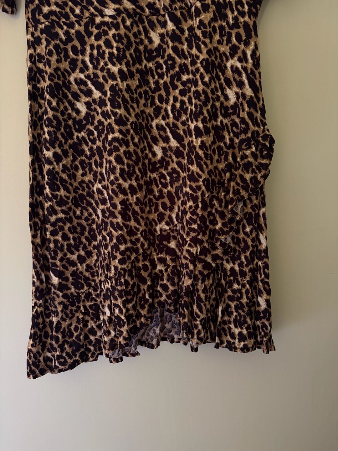 Vila Leopard Wrap Dress 3