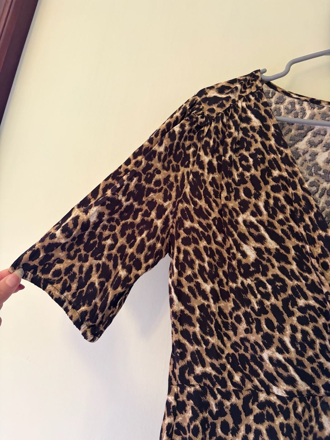 Vila Leopard Wrap Dress 4