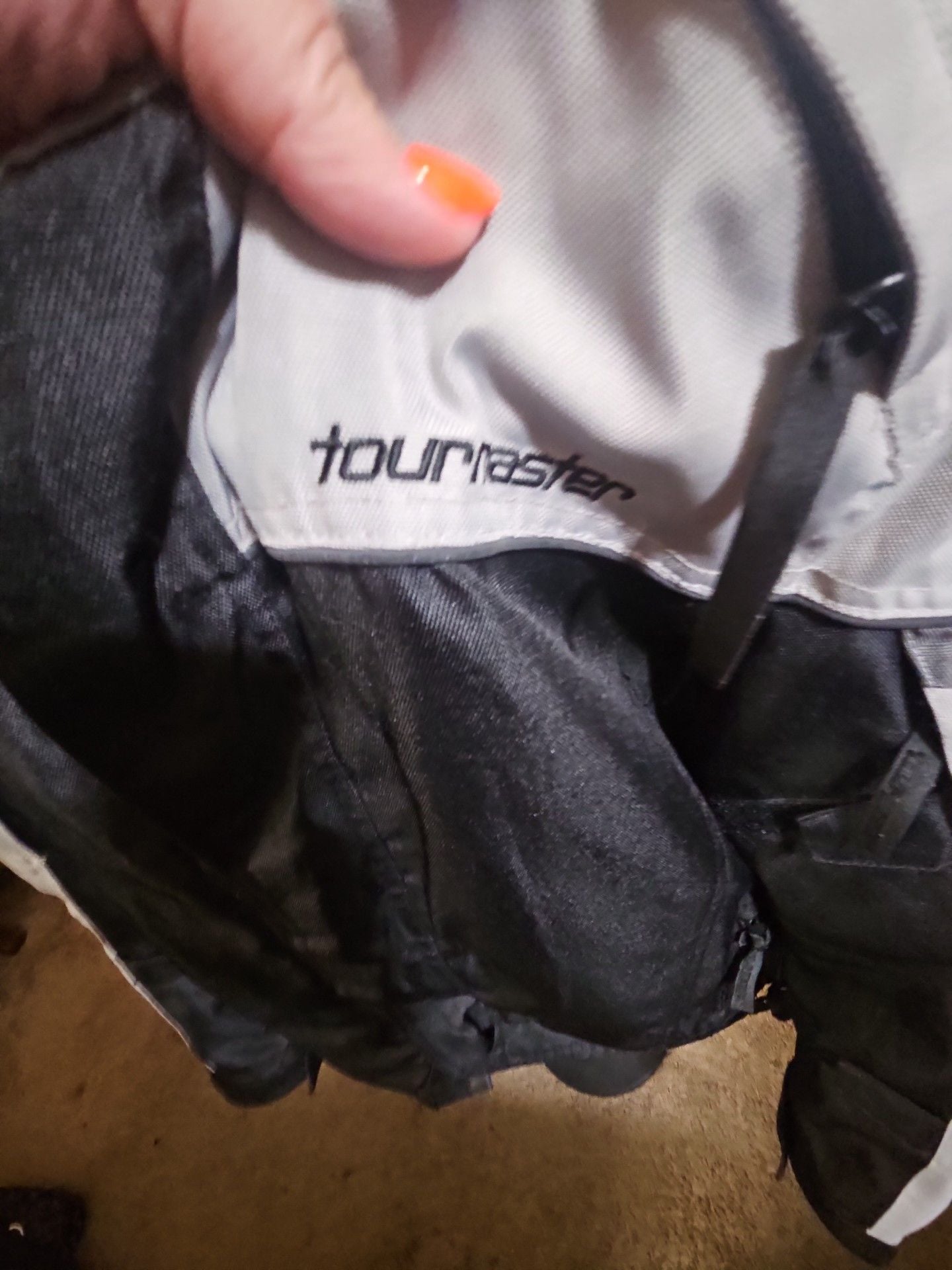 Tourmaster Jett Series 3 Jacket Size 44 Gray Black Motorcycle Riding 3