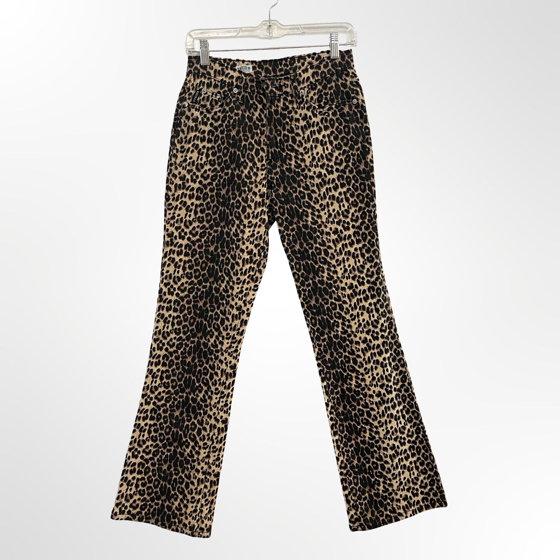 Watch LA Leopard Print Pants Size 9/10 Animal Print Straight Leg 3