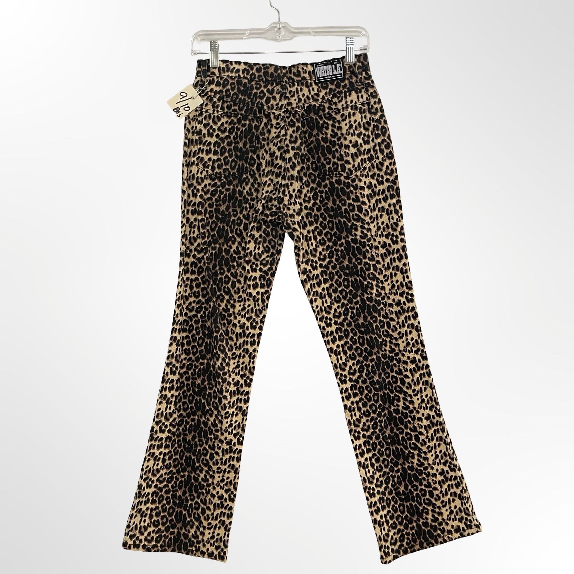Watch LA Leopard Print Pants Size 9/10 Animal Print Straight Leg 4