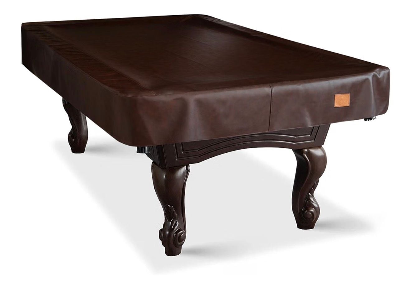 Bearcover Pool Table Cover 92x52 Leatherette Brown 1
