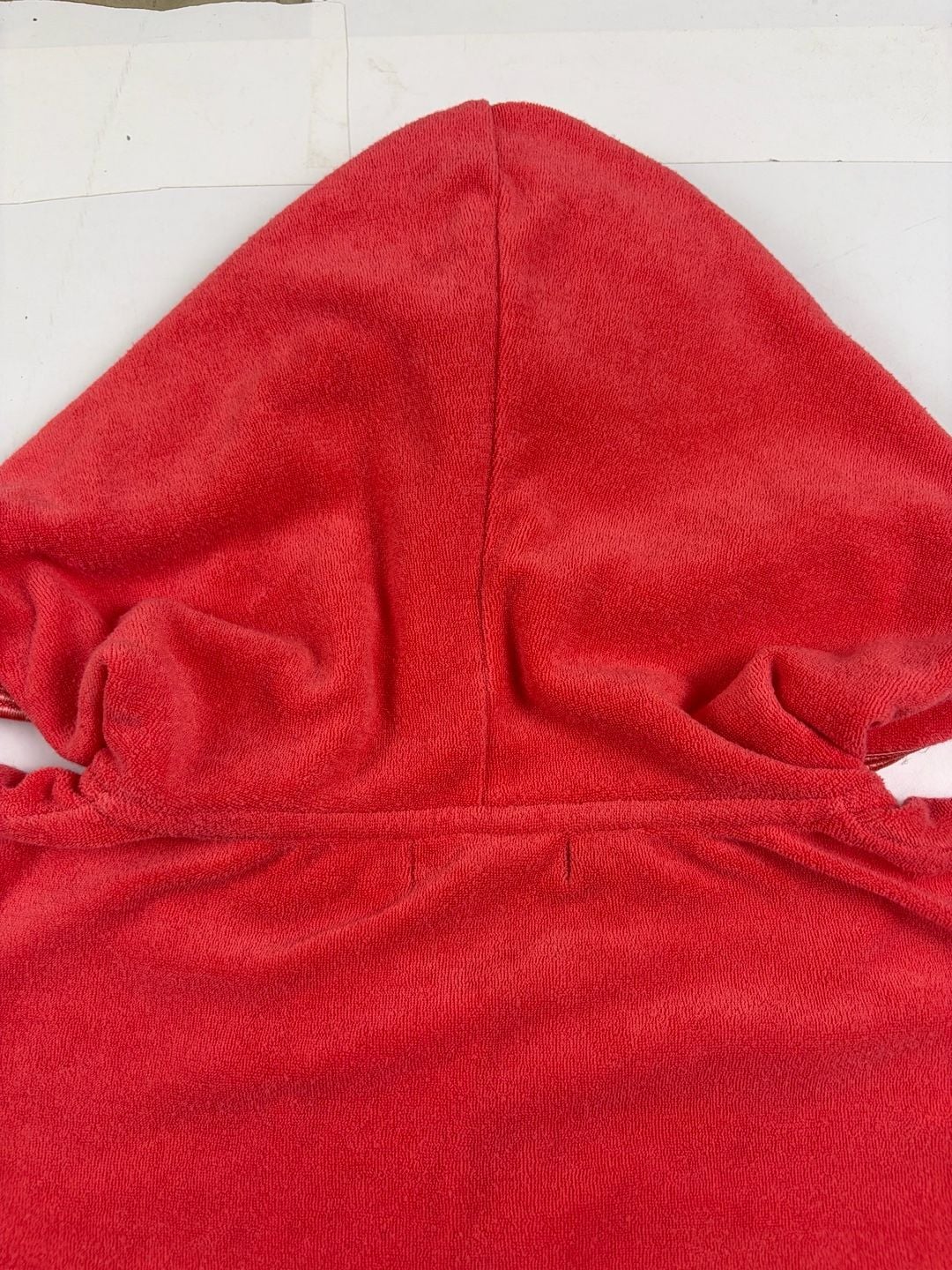 BCBG Max Azria Full Zip Hoodie Red Velour Size M (OF) 8