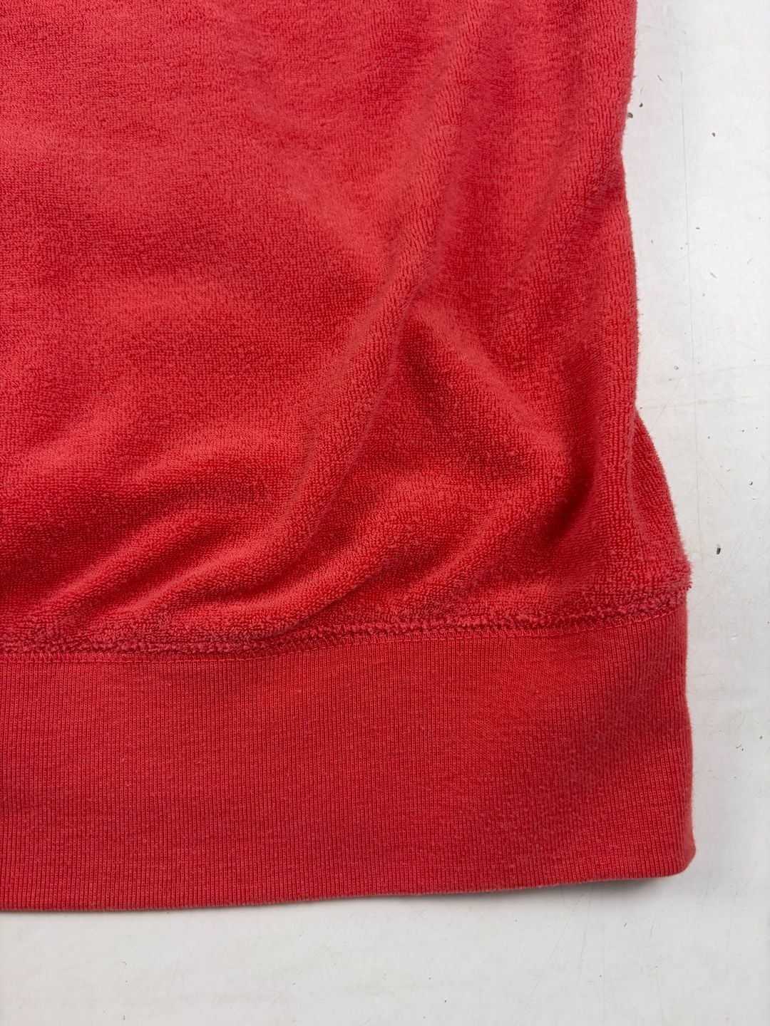 BCBG Max Azria Full Zip Hoodie Red Velour Size M (OF) 13