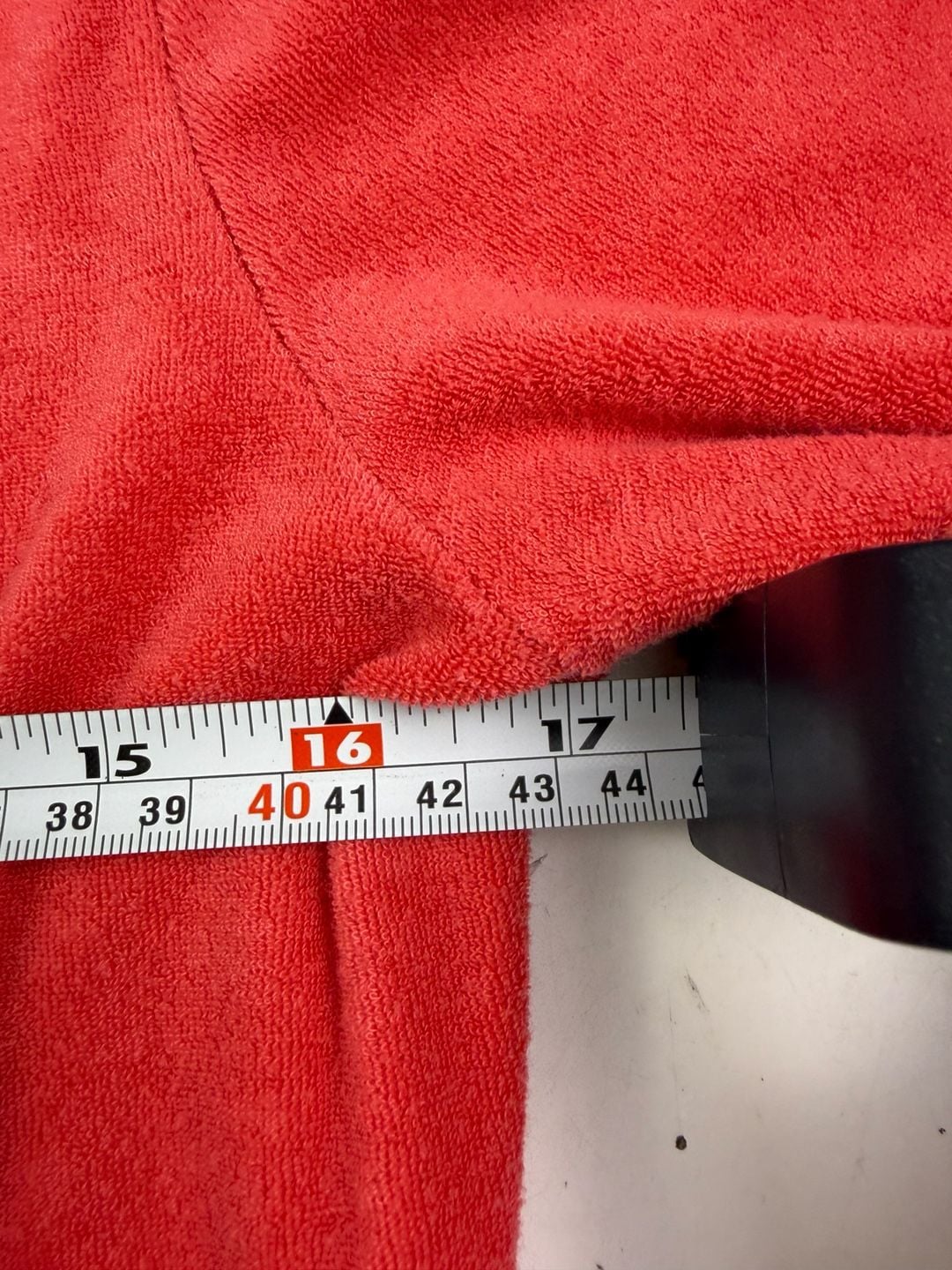 BCBG Max Azria Full Zip Hoodie Red Velour Size M (OF) 16