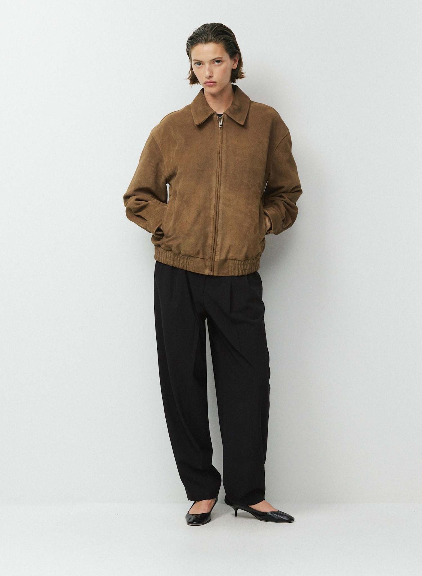 ARITIZA Jones Bomber - Suede Jacket Size Medium NWT 2