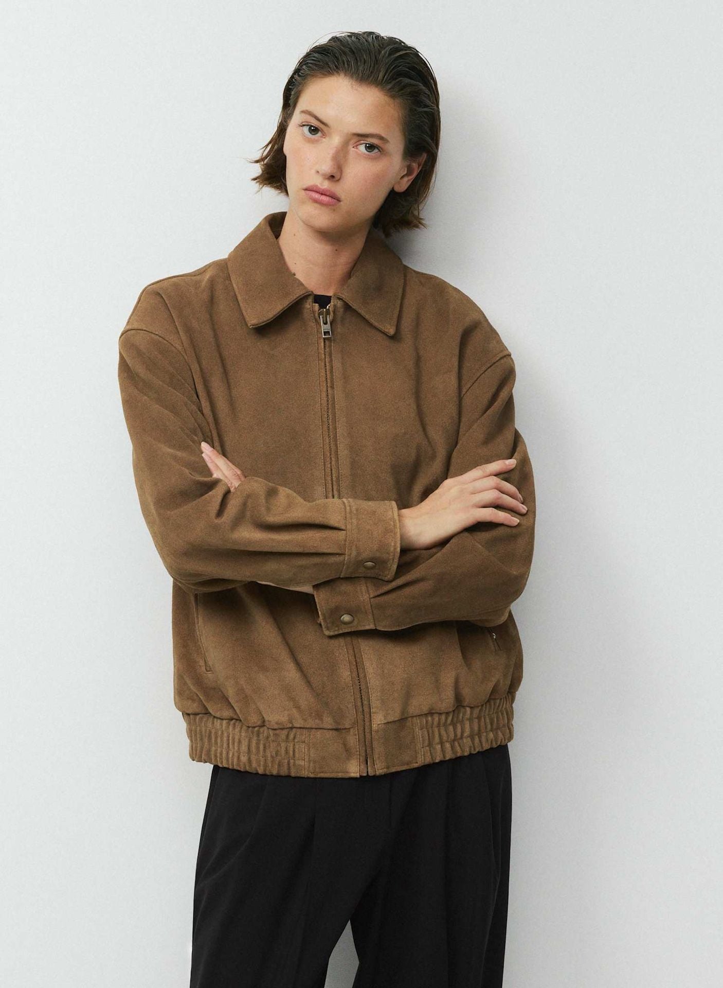 ARITIZA Jones Bomber - Suede Jacket Size Medium NWT 8
