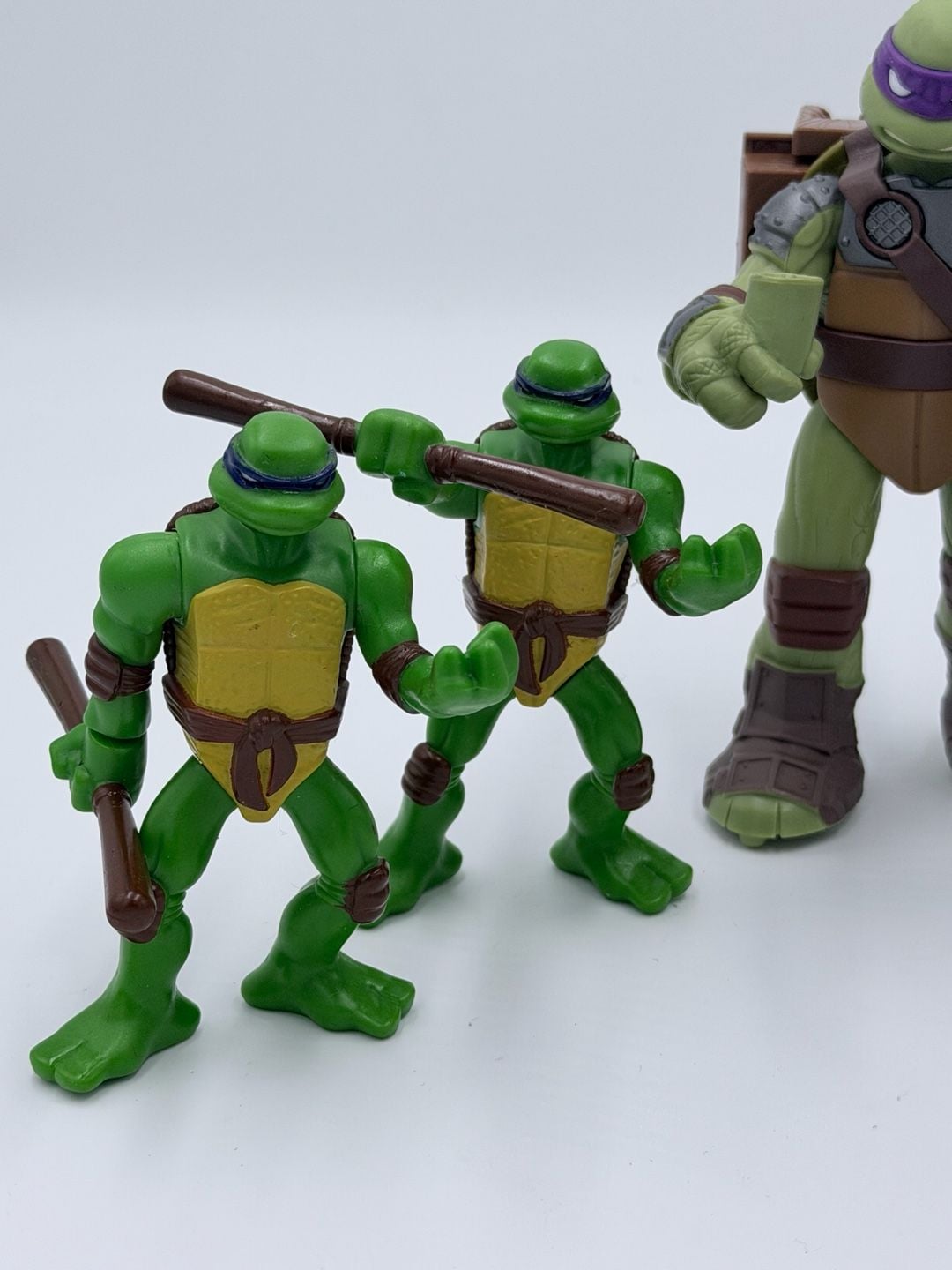 TMNT Action Figure Lot of 5 - 2012 Flingers Mikey & Donatello, Raph, 2007 McDonald's Leo 2