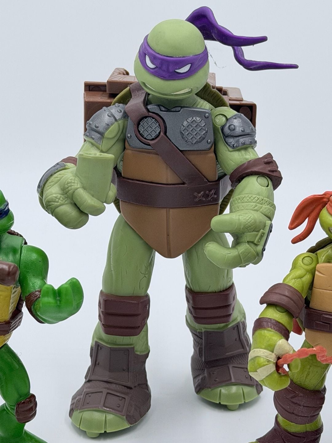 TMNT Action Figure Lot of 5 - 2012 Flingers Mikey & Donatello, Raph, 2007 McDonald's Leo 3