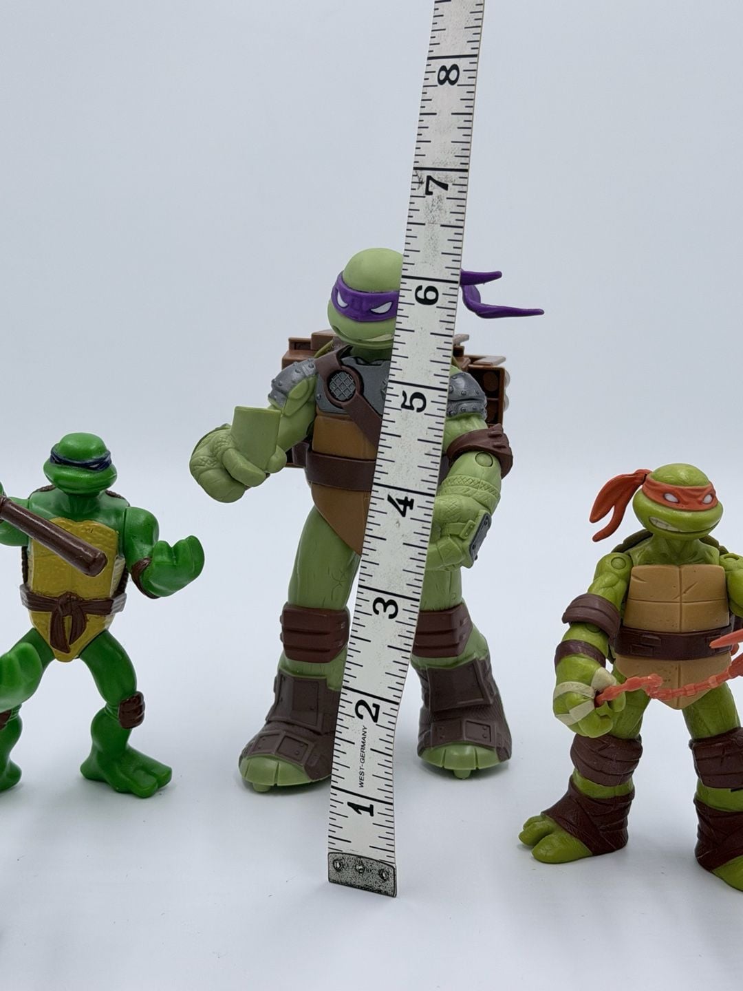 TMNT Action Figure Lot of 5 - 2012 Flingers Mikey & Donatello, Raph, 2007 McDonald's Leo 10