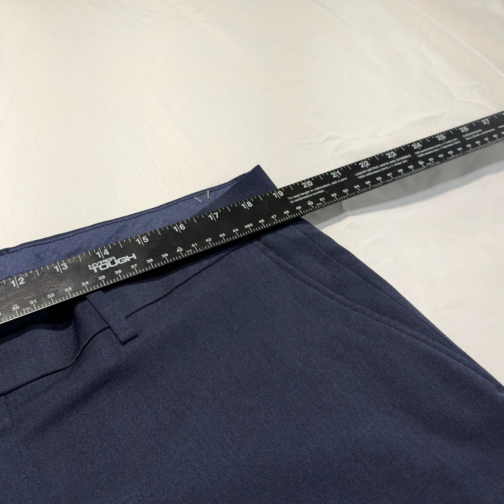 Tommy Hilfiger Dress Pants 38x30 Blue Polyester Spandex 3