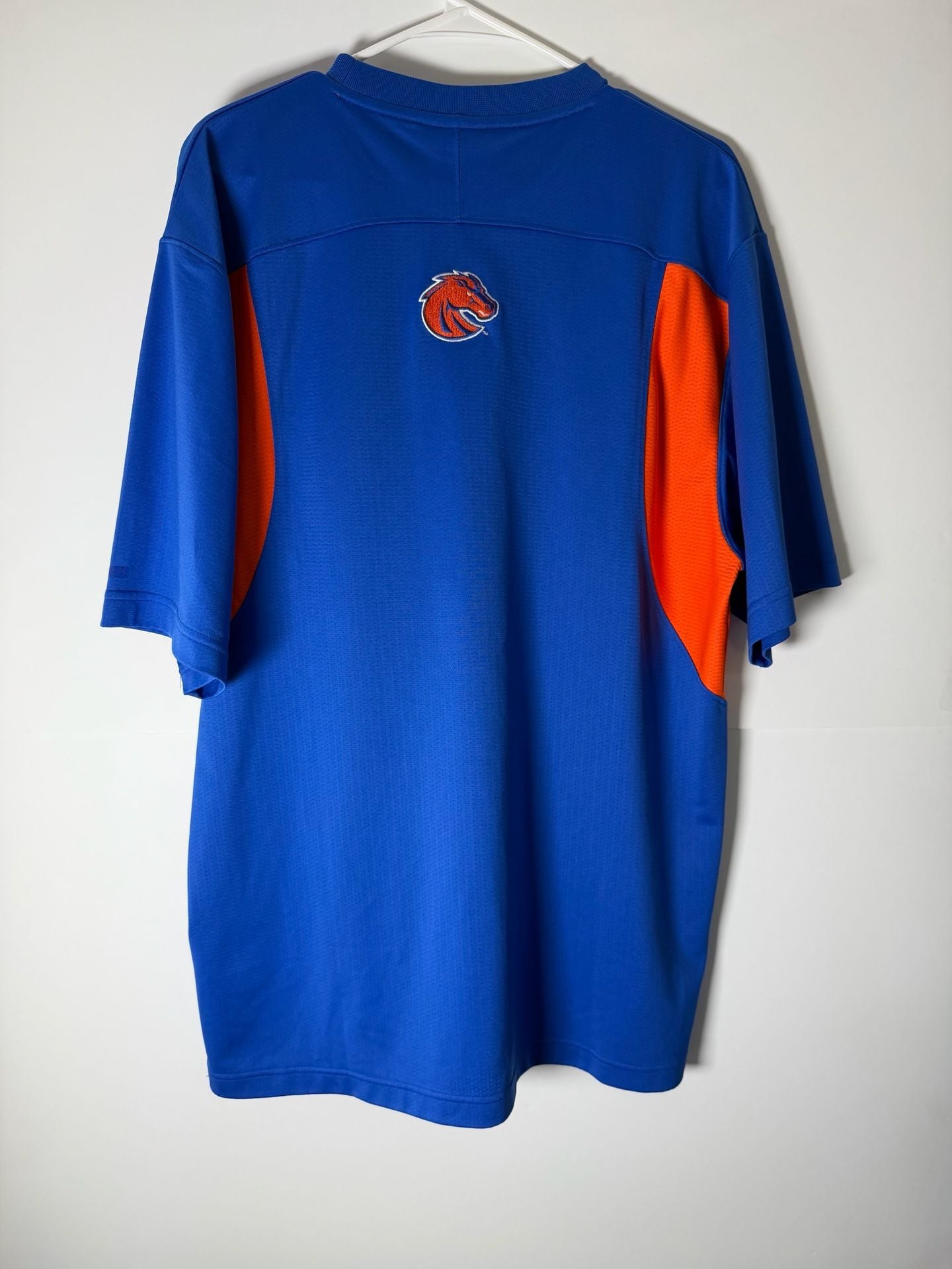 Nike Boise State University Dri Fit T-Shirt Size M Blue Orange 8