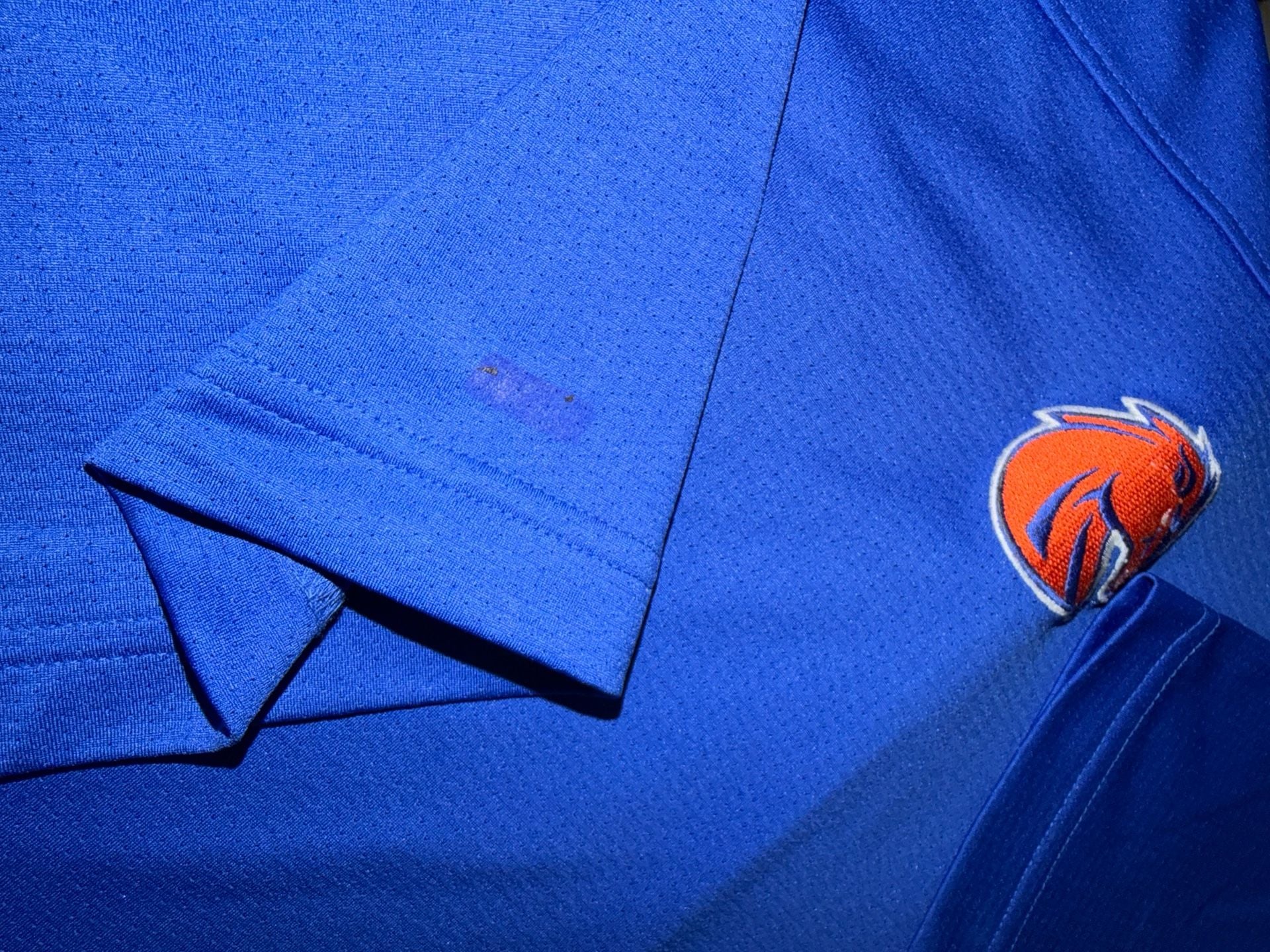 Nike Boise State University Dri Fit T-Shirt Size M Blue Orange 9