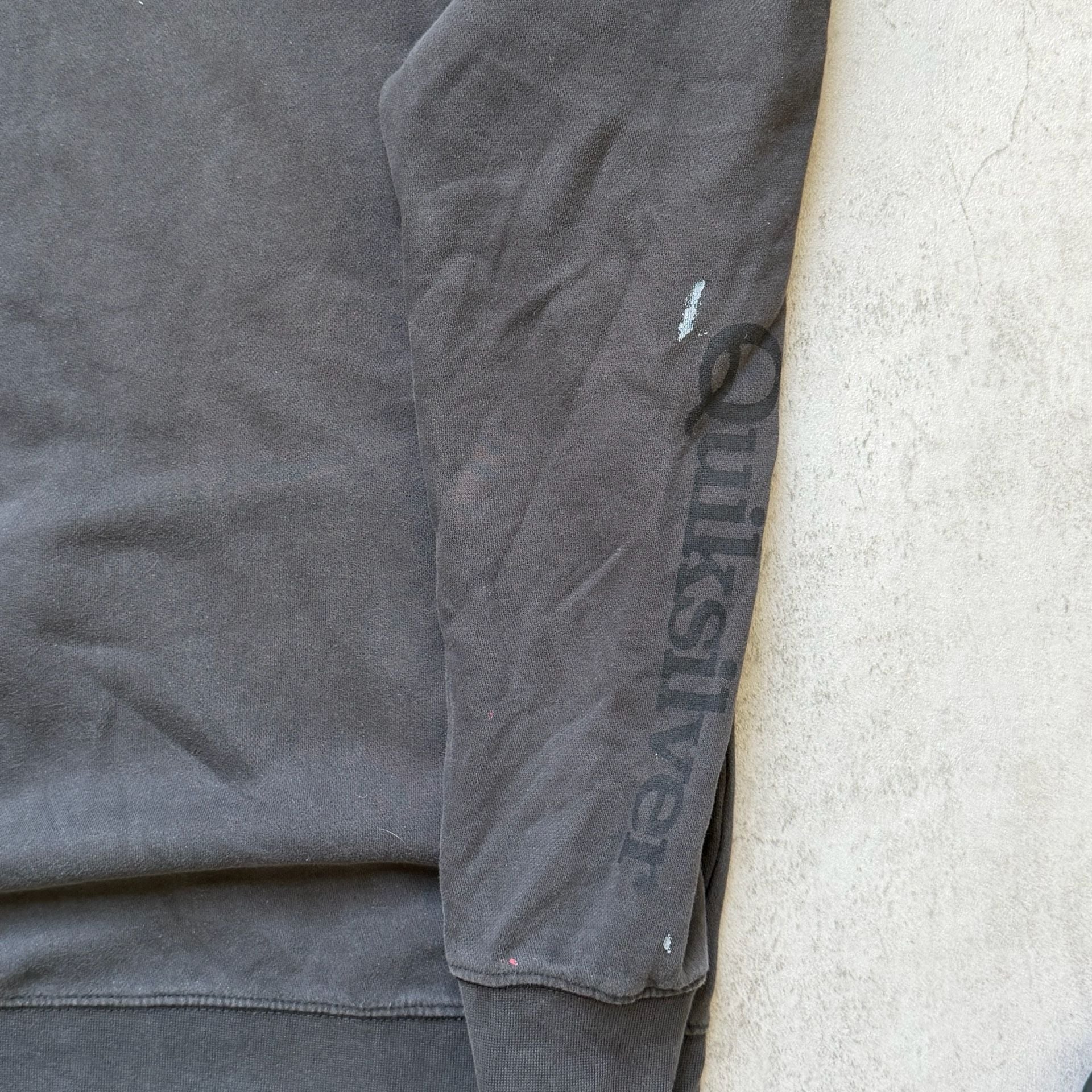 Quiksilver Hoodie Size M Black Graphic Pullover Sweatshirt 10