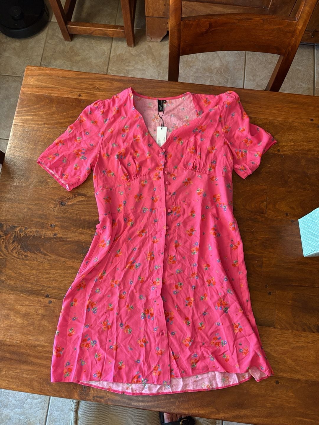 Nobody's Child Alexa ditsy print mini dress in pink 4