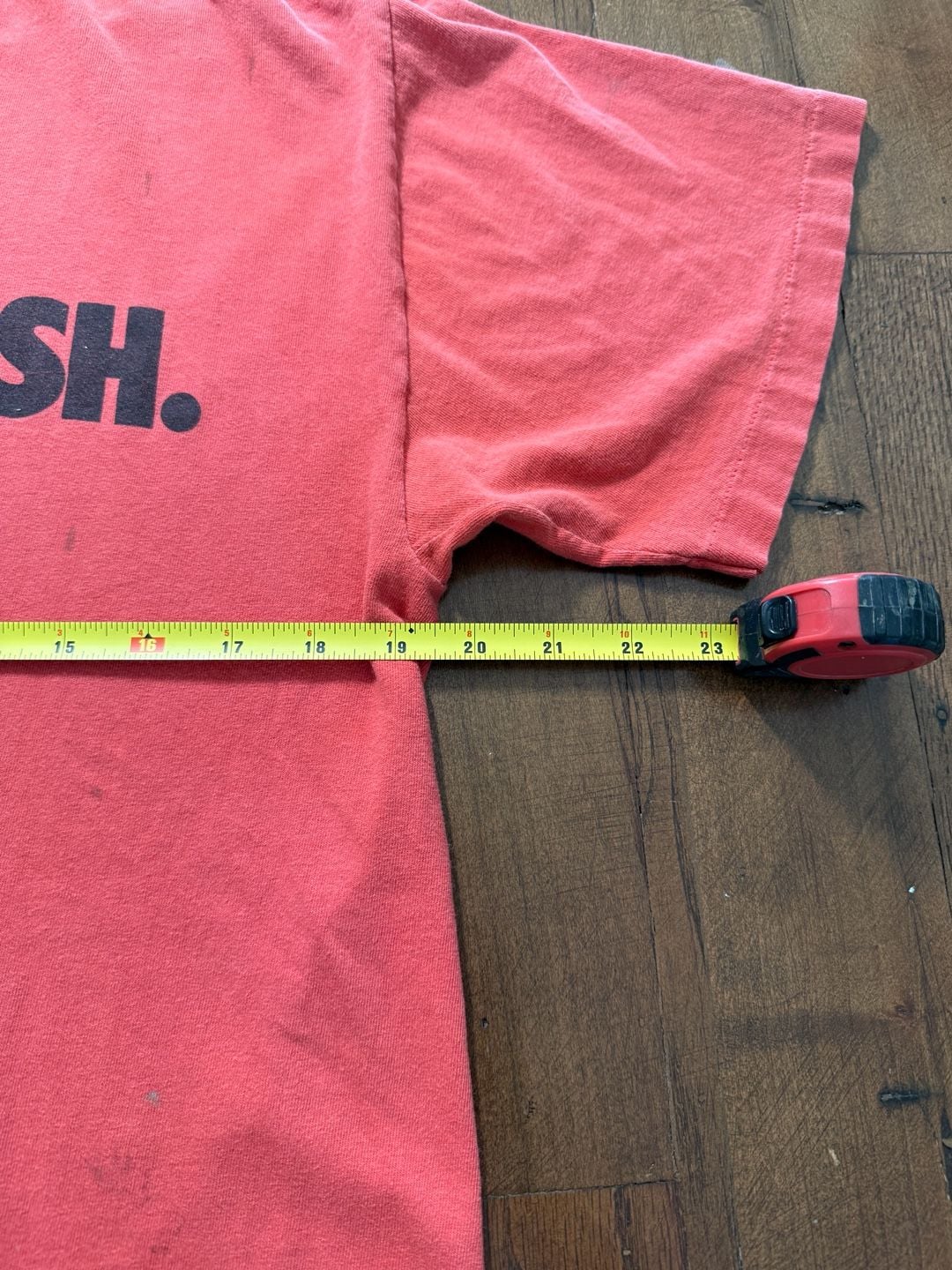 Vintage Nike Swoooooosh single stitch T-Shirt Size L Red Graphic Made In USA 6