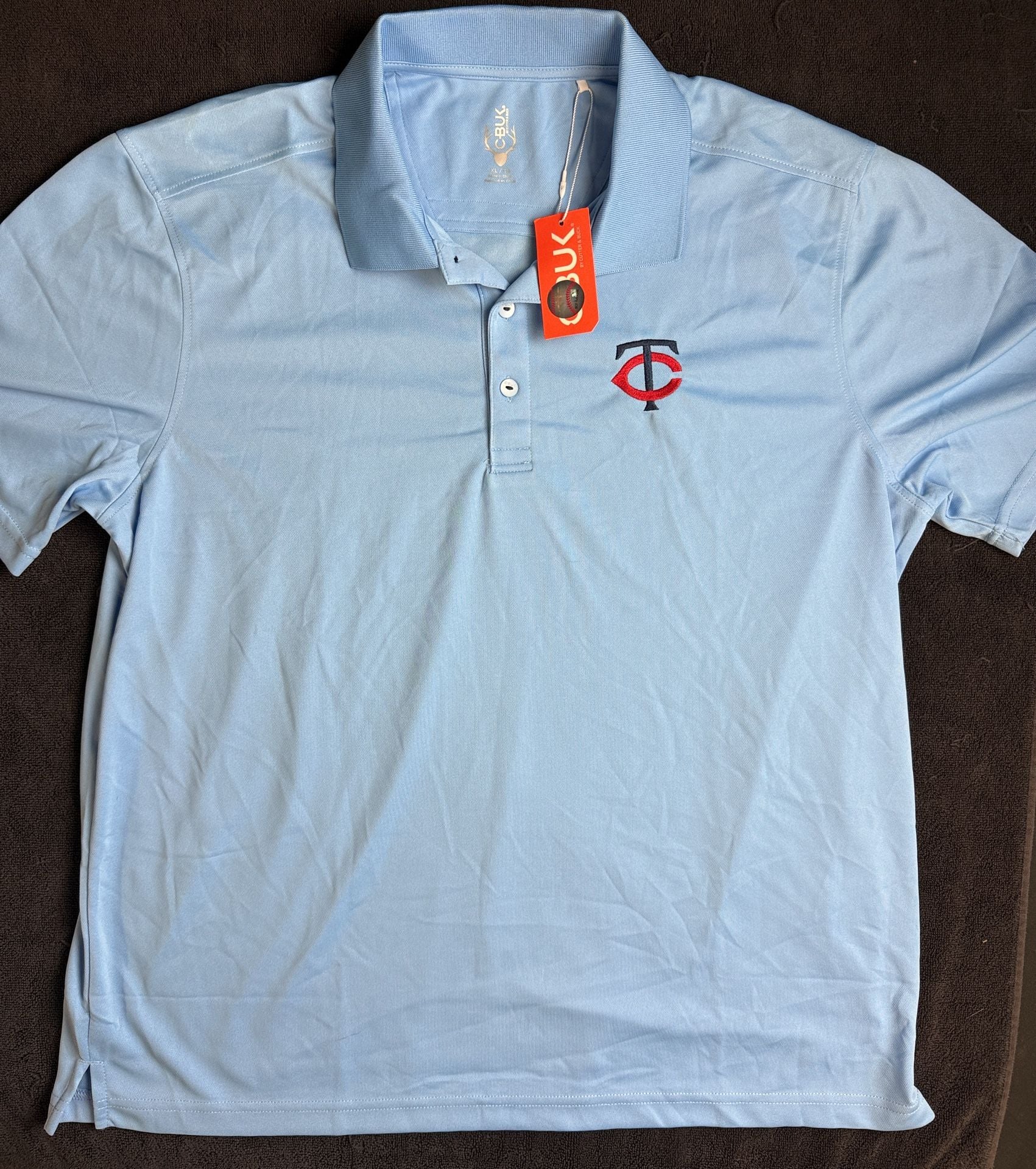 Cutter & Buck Minnesota Twins MLB Polo Size XL Light Blue CBUK 2