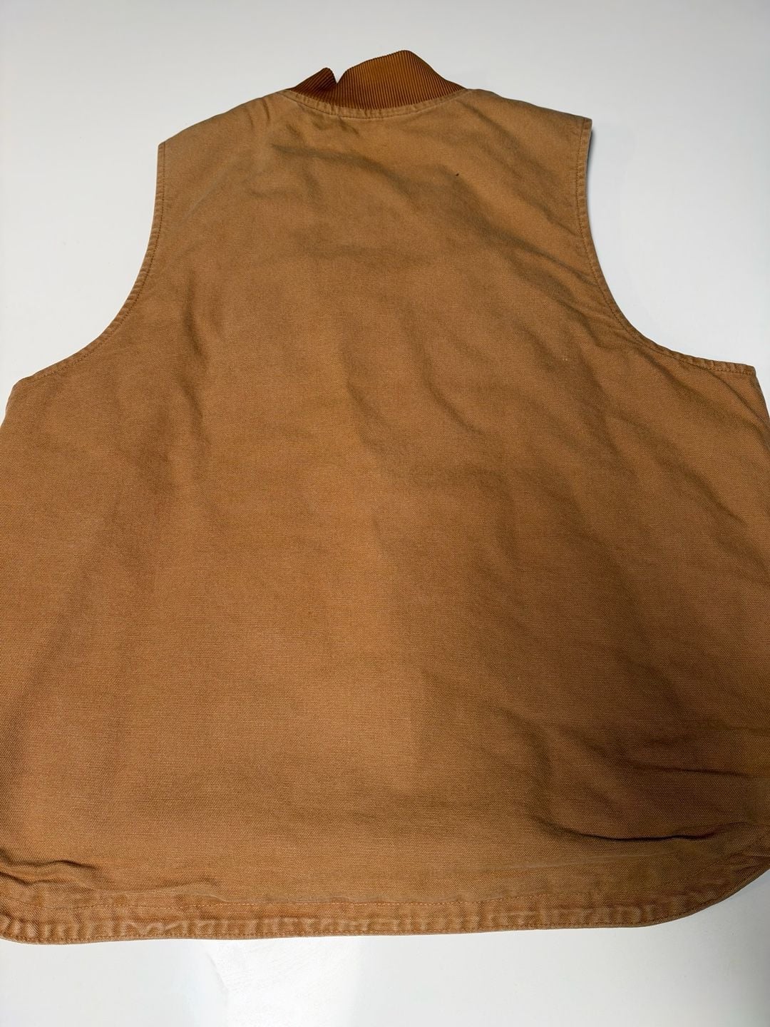 Carhartt Duck Quilted Flannel-Lined Vest XL Brown Carhartt Brown 5
