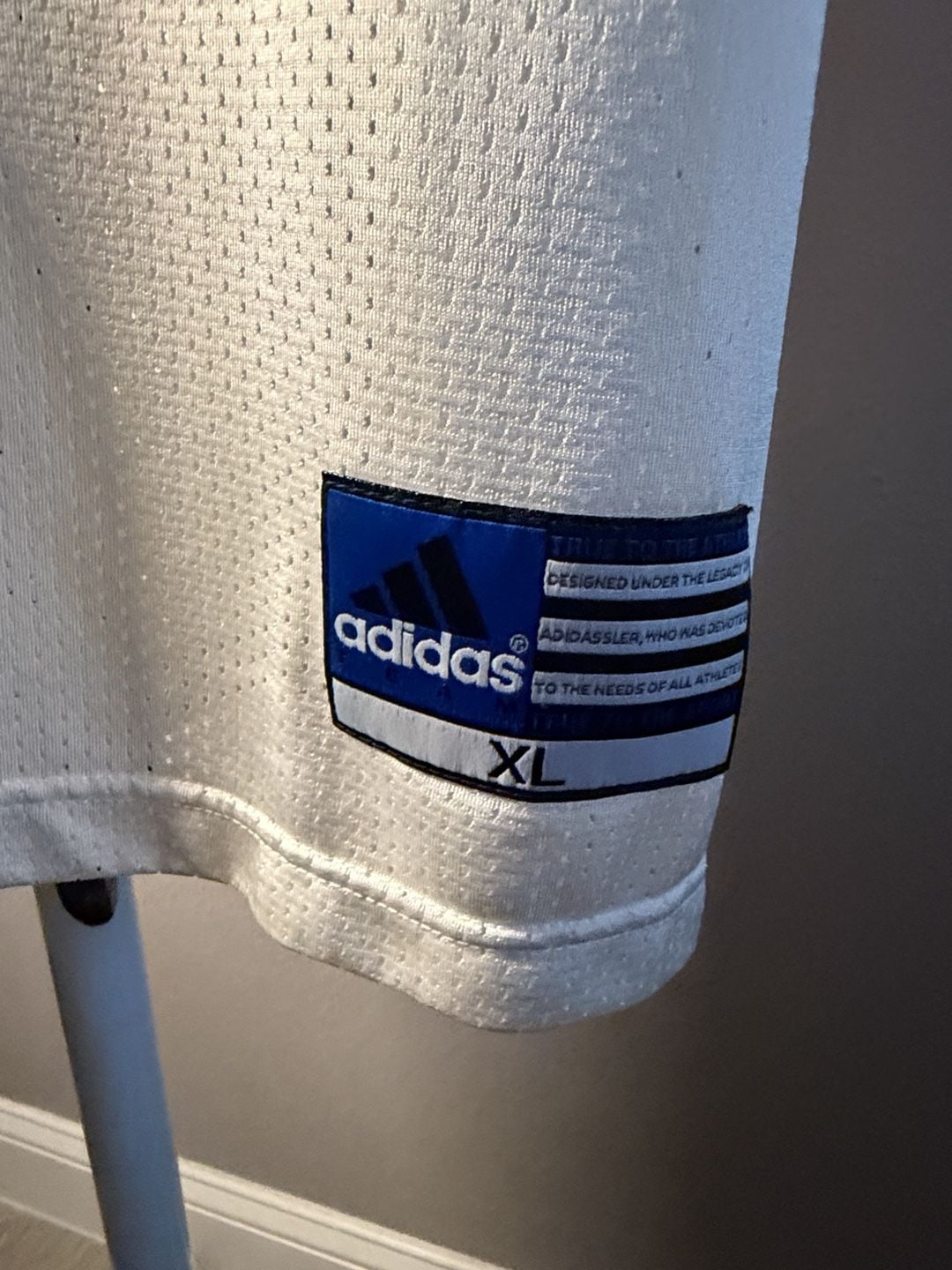 Adidas Football Jersey Size XL White 80 Number 3