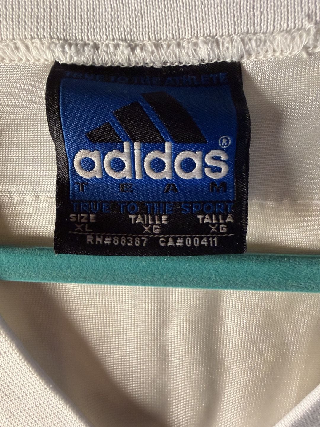 Adidas Football Jersey Size XL White 80 Number 4