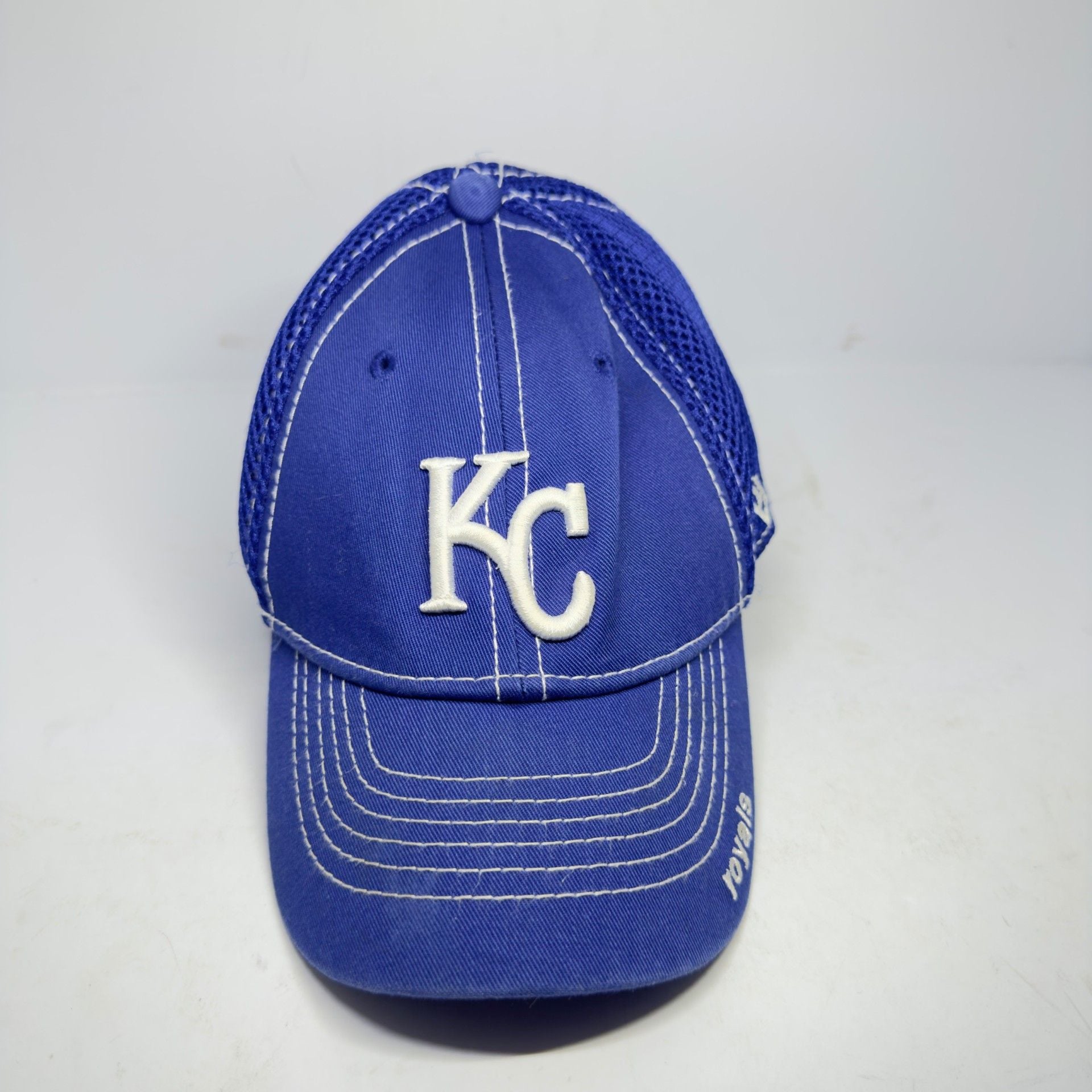 MLB Kansas City Royals Blue Mesh Trucker Hat Cap 7